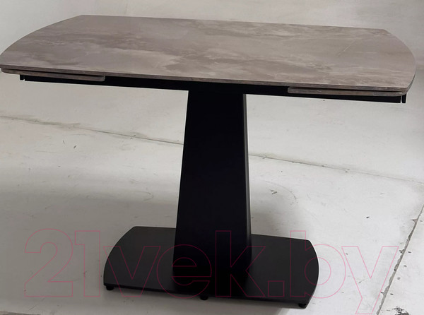 Изображение товара Обеденный стол M-City Balde 120 Gloss / 614M05551 (Amber Jade Solid Ceramic/Black)