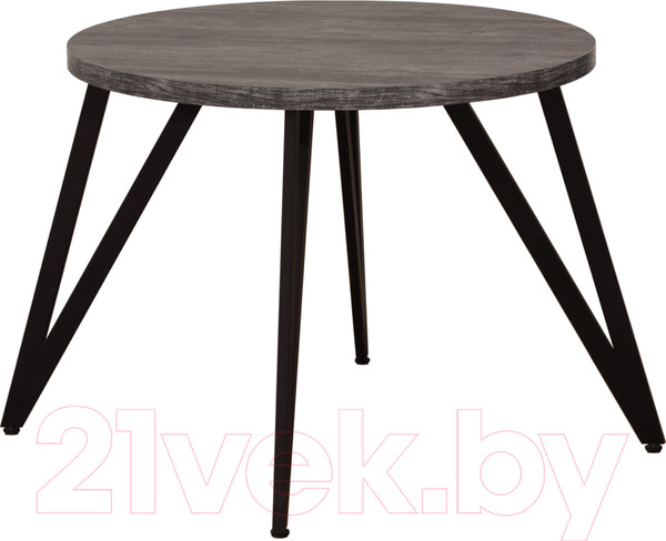 Изображение товара Обеденный стол Millwood Женева 2 Л D90 (сосна пасадена/металл черный)