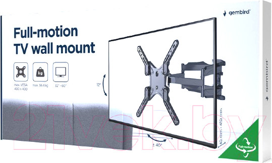 Изображение товара Кронштейн для телевизора Gembird WM-60ST-01
