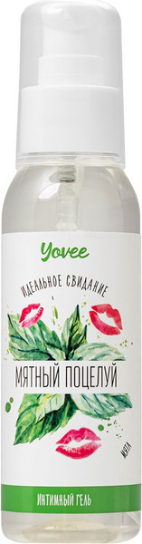 Изображение товара Лубрикант-гель Yovee Мятный поцелуй со вкусом мяты / 721005 (100мл)