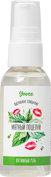 Изображение товара Лубрикант-гель Yovee Мятный поцелуй со вкусом мяты / 721006 (50мл)