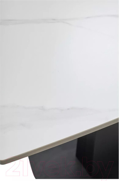 Изображение товара Обеденный стол M-City Balde 140 Matt / 614M05567 (White Marble Solid Ceramic/Black)