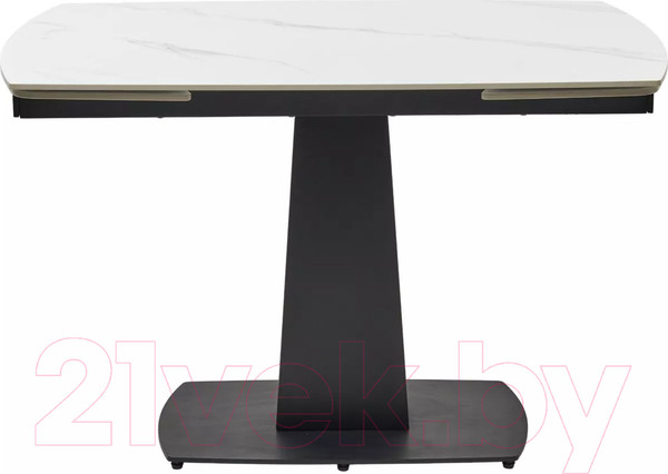 Изображение товара Обеденный стол M-City Balde 140 Matt / 614M05567 (White Marble Solid Ceramic/Black)