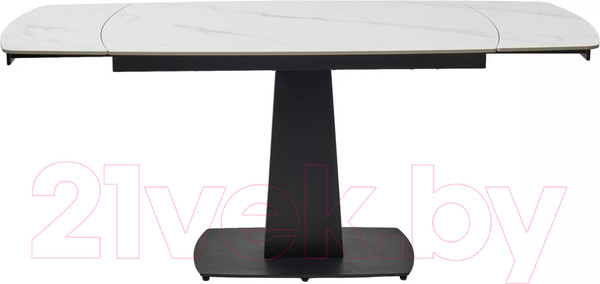 Изображение товара Обеденный стол M-City Balde 140 Matt / 614M05567 (White Marble Solid Ceramic/Black)