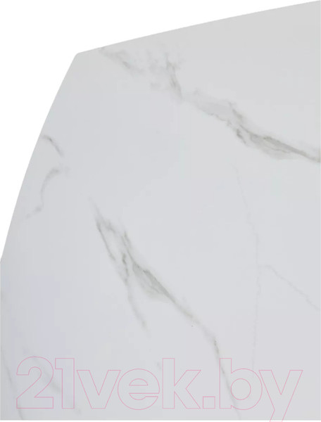 Изображение товара Обеденный стол M-City Balde 140 Matt / 614M05567 (White Marble Solid Ceramic/Black)