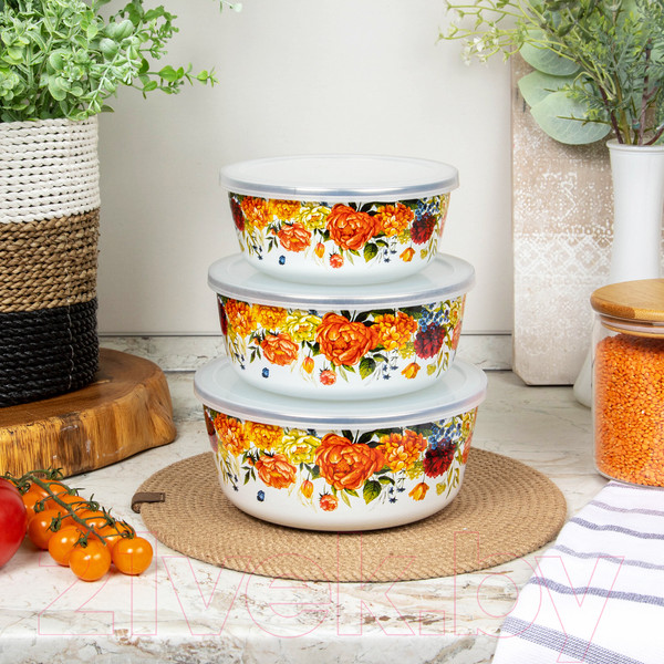 Изображение товара Набор мисок Appetite Peonies 1DM47PL (3шт)