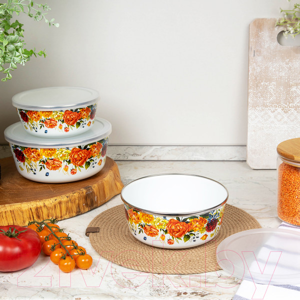 Изображение товара Набор мисок Appetite Peonies 1DM47PL (3шт)