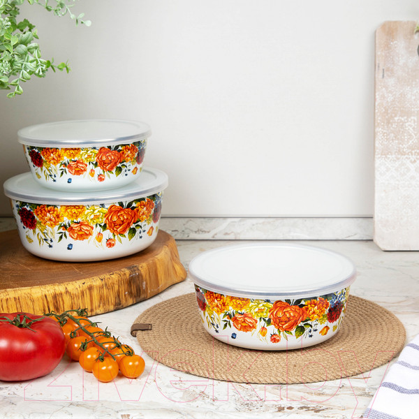 Изображение товара Набор мисок Appetite Peonies 1DM47PL (3шт)