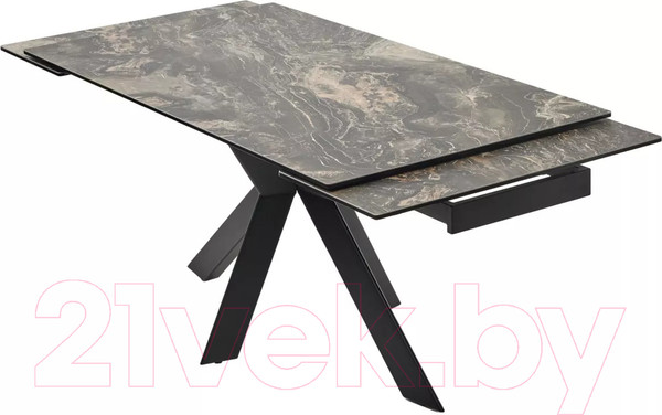 Изображение товара Обеденный стол M-City Belluno 160 KL-176 / 614M05693 (итальянская керамика/черный)