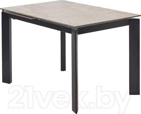 Изображение товара Обеденный стол M-City Corner 120 Gloss / 614M05546 (Amber Jade Solid Ceramic/Black)