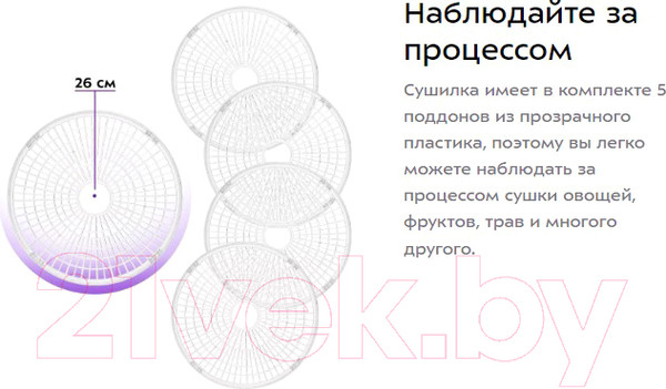Изображение товара Сушилка для овощей и фруктов Kitfort KT-1988