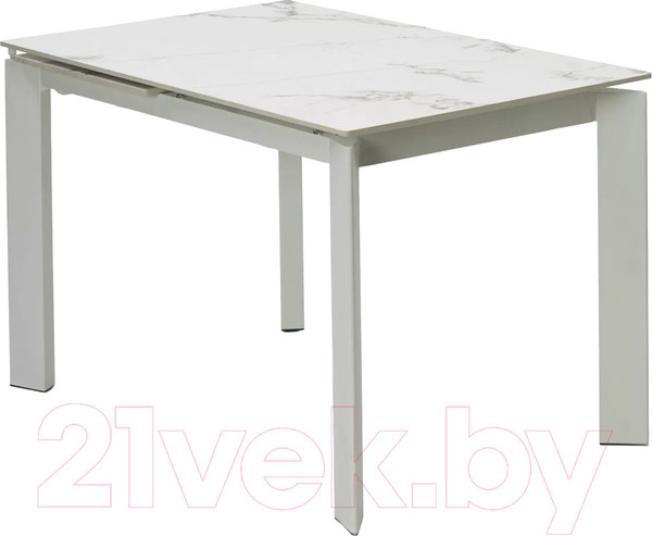 Изображение товара Обеденный стол M-City Corner 120 Gloss / 614M05545 (Golden Jade Solid Ceramic/White)
