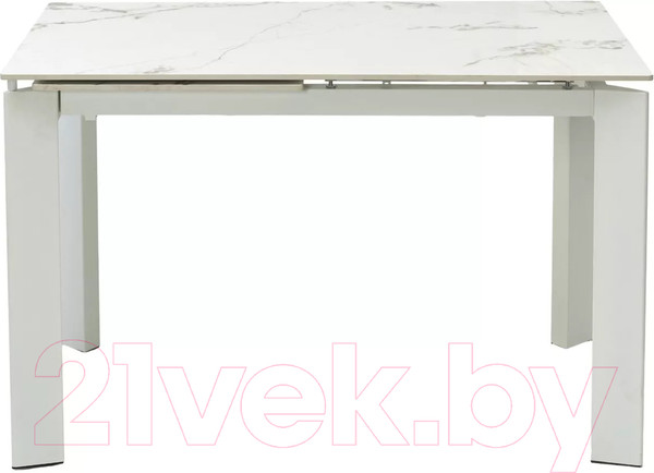 Изображение товара Обеденный стол M-City Corner 120 Gloss / 614M05545 (Golden Jade Solid Ceramic/White)