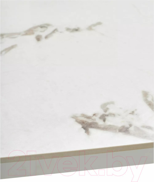 Изображение товара Обеденный стол M-City Corner 120 Gloss / 614M05545 (Golden Jade Solid Ceramic/White)