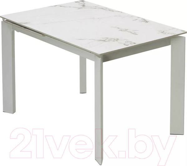 Изображение товара Обеденный стол M-City Corner 120 Gloss / 614M05545 (Golden Jade Solid Ceramic/White)