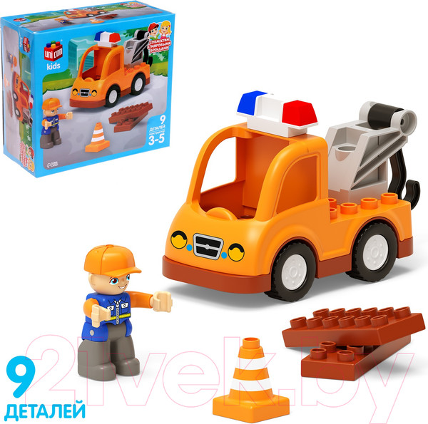 Изображение товара Игрушка-конструктор Unicon Дорожные работы / 9826960 (9эл)