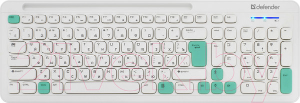 Изображение товара Комплект клавиатура и мышь Defender Cerrato C-978 / 45978 (белый/синий)