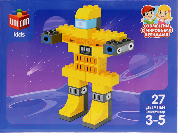 Изображение товара Конструктор Unicon Робот / 9826978 (27эл)