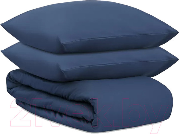 Изображение товара Комплект постельного белья Tkano Essential TK24-DC0002 (темно-синий)