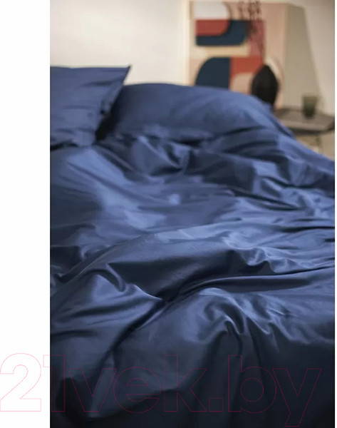 Изображение товара Комплект постельного белья Tkano Essential TK24-DC0002 (темно-синий)