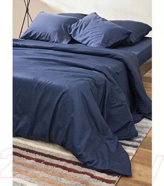 Изображение товара Комплект постельного белья Tkano Essential TK24-DC0002 (темно-синий)
