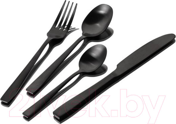 Изображение товара Набор столовых приборов Perfecto Linea Majestic 21-250130BLM (24шт, черный)
