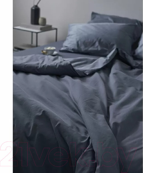 Изображение товара Комплект постельного белья Tkano Essential TK23-DC0003 (джинсово-синий)