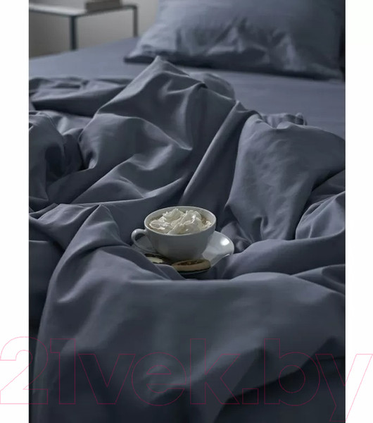 Изображение товара Комплект постельного белья Tkano Essential TK23-DC0003 (джинсово-синий)