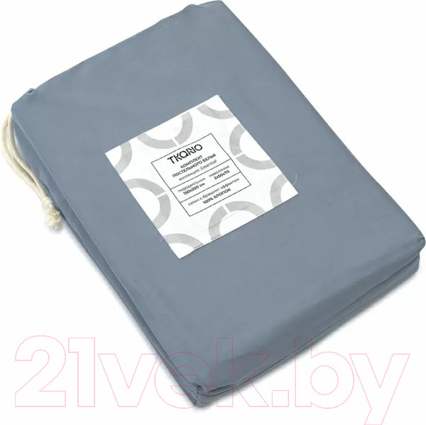 Изображение товара Комплект постельного белья Tkano Essential TK23-DC0003 (джинсово-синий)