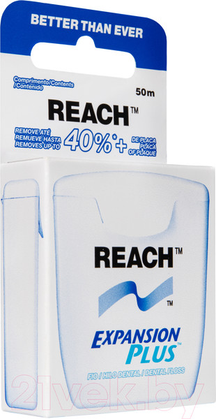 Изображение товара Зубная нить REACH Пропитанная воском (50м)