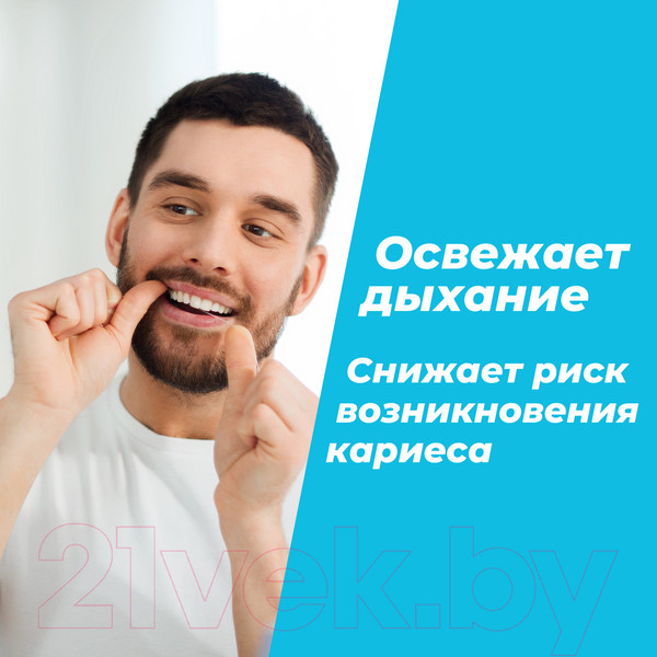 Изображение товара Зубная нить REACH Пропитанная воском с мятным вкусом (50м)