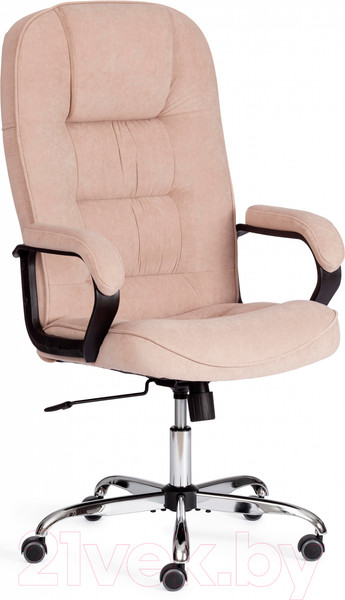Изображение товара Кресло офисное Tetchair СН9944 флок/хром (бежевый)