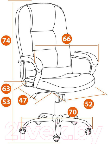 Изображение товара Кресло офисное Tetchair СН9944 флок/хром (бежевый)