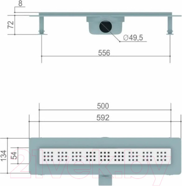 Изображение товара Трап для душа Teymi Helmi / T90311