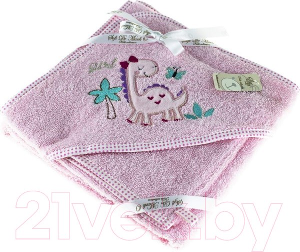 Изображение товара Комплект для купания Sofi de Marko Fanny Dino 80х80 / П-Уг-011р (розовый)