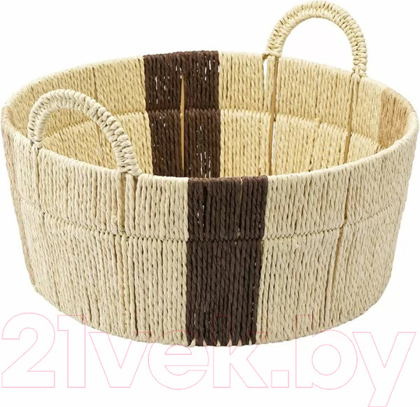 Изображение товара Корзина Tkano Ethnic Bodhran Chocolate / TK24-ST-BA0019 (р-р L)