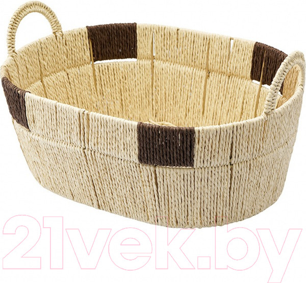 Изображение товара Корзина Tkano Ethnic Bodhran Chocolate / TK24-ST-BA0011 (р-р M)