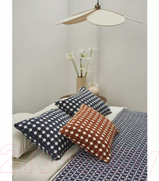 Изображение товара Покрывало Tkano Essential Polka dots TK23-BS0011 (темно-синий)