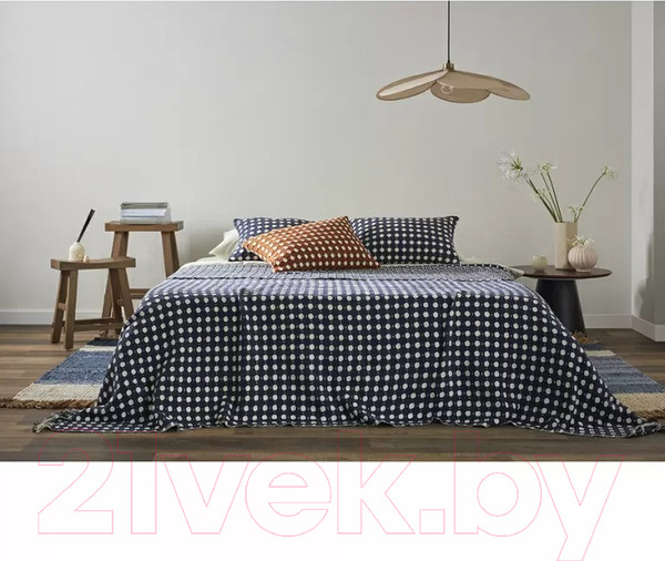 Изображение товара Покрывало Tkano Essential Polka dots TK23-BS0011 (темно-синий)