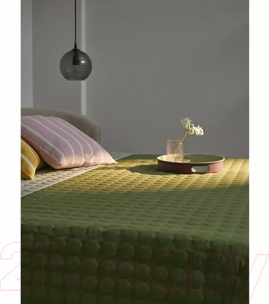 Изображение товара Покрывало Tkano Essential Solid dots TK23-BS0016 (оливковый)