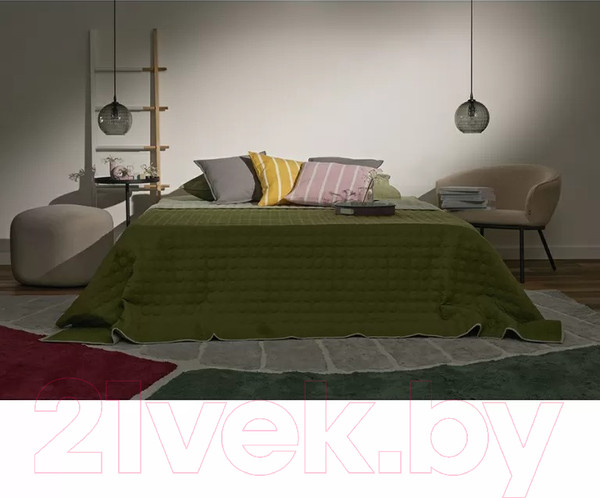 Изображение товара Покрывало Tkano Essential Solid dots TK23-BS0016 (оливковый)