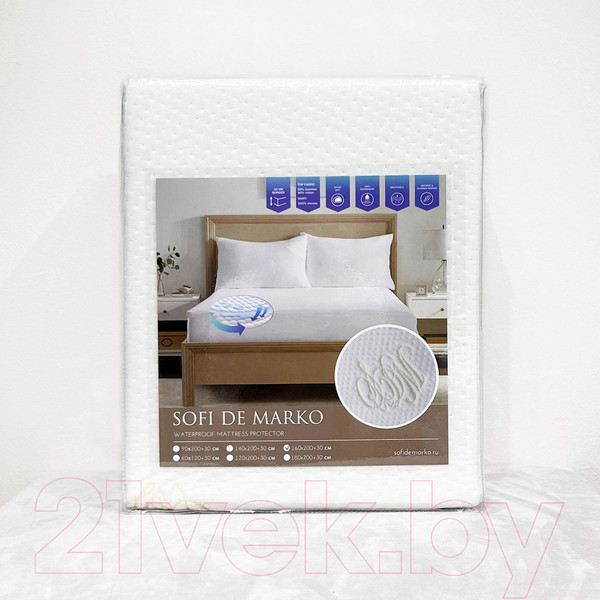 Изображение товара Наматрасник защитный Sofi de Marko Бамбук SDM 180x200 / Н-180-200-S