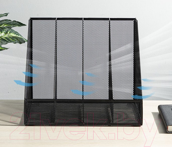 Изображение товара Лоток для бумаг Deli 78986 (черный)