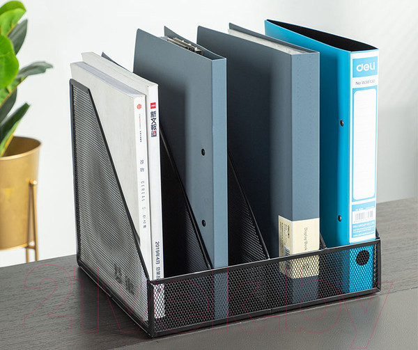 Изображение товара Лоток для бумаг Deli 78986 (черный)