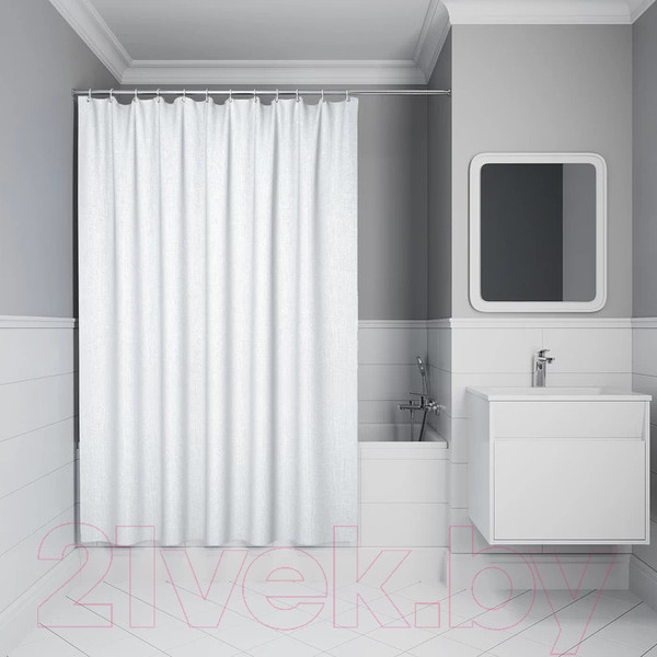 Изображение товара Шторка-занавеска для ванны IDDIS DL01P18i11 (белый)