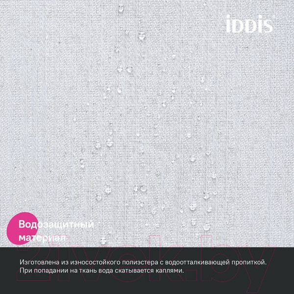 Изображение товара Шторка-занавеска для ванны IDDIS DL01P18i11 (белый)