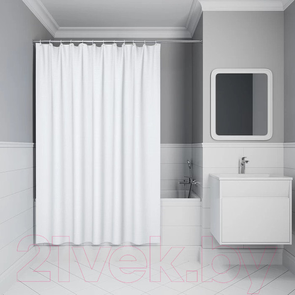 Изображение товара Шторка-занавеска для ванны IDDIS DW01P18i11 (белый)