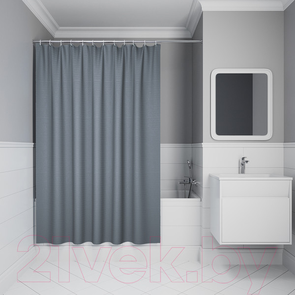 Изображение товара Шторка-занавеска для ванны IDDIS DW03P18i11 (серый)