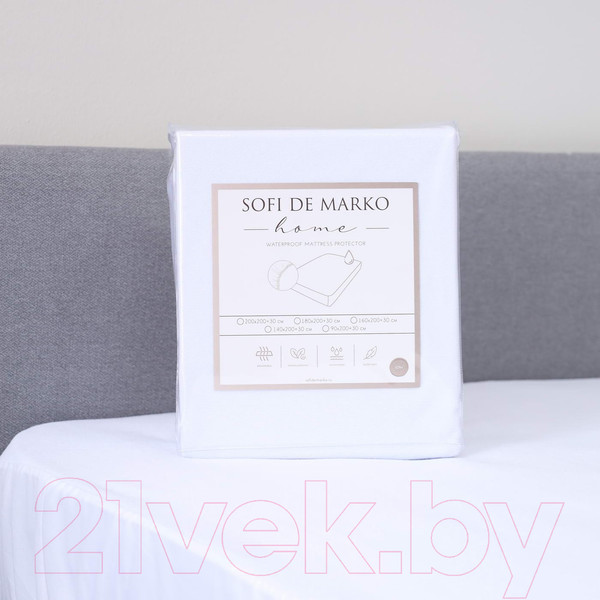 Изображение товара Наматрасник защитный Sofi de Marko Magic Terry 90x200 / Н-90-200-MT