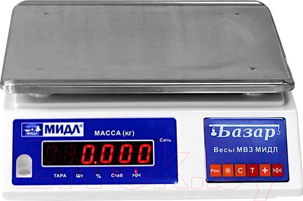 Изображение товара Весы торговые МИДЛ Базар 2(у) Н МТ 6 ВДА / 71053098